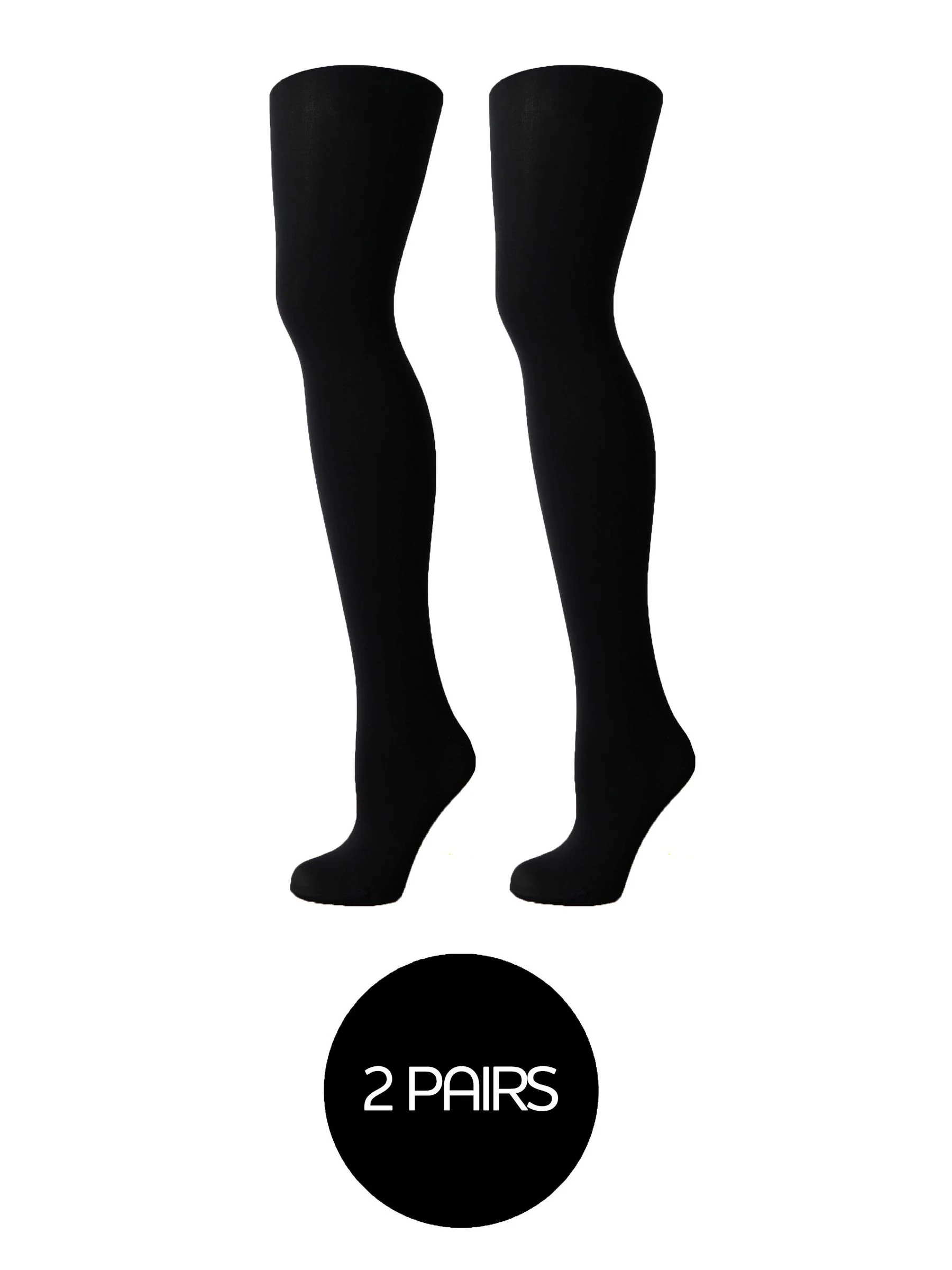 Pretty Polly - 2 Rondingen verzachtende ondoorzichtige 60 denier panty's