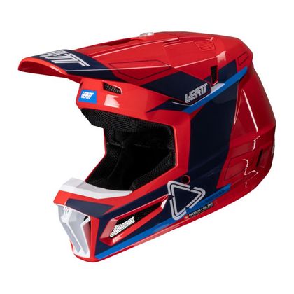 Casque cross Leatt 3.5 JUNIOR avec masque 2.5s - Bleu
