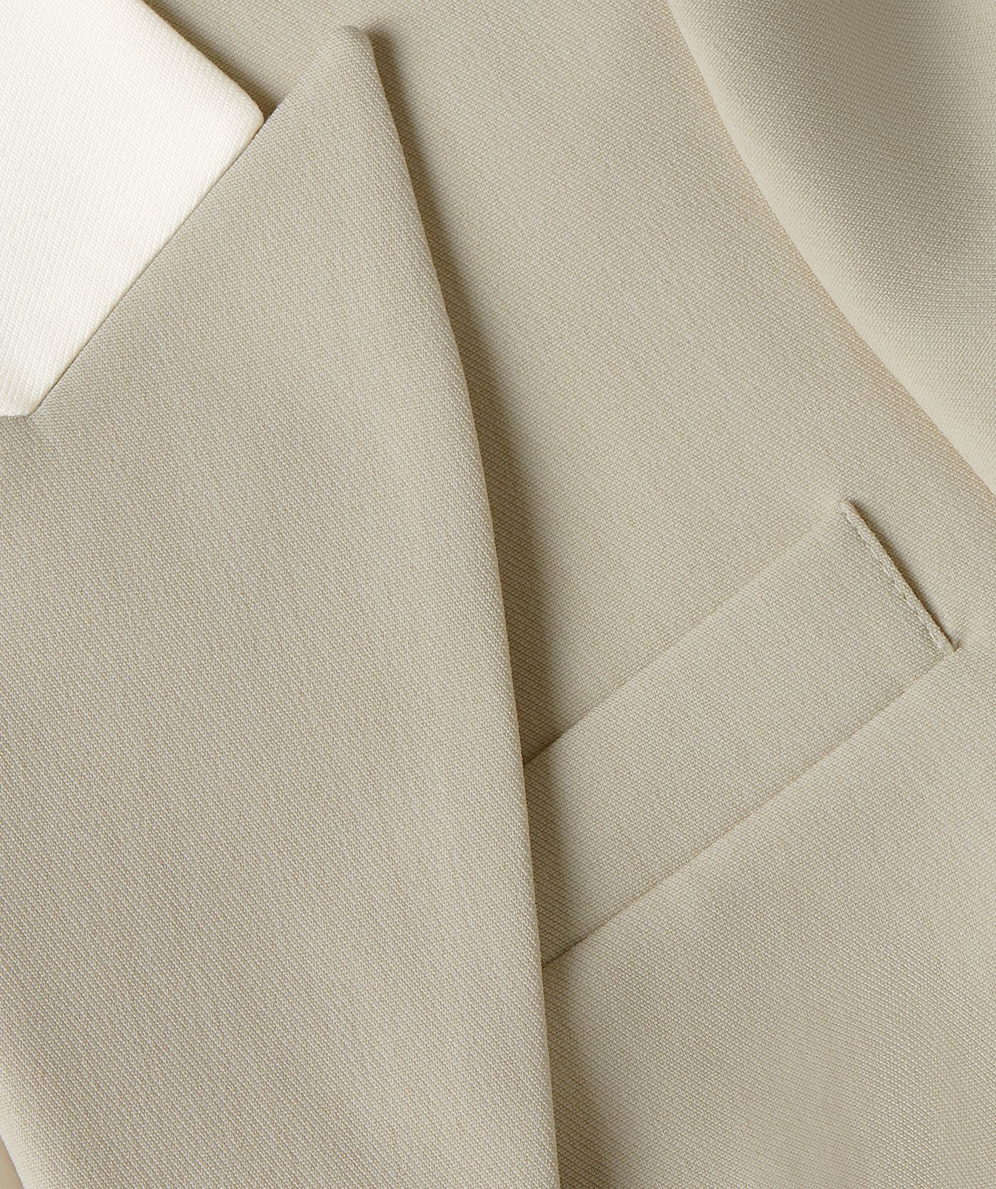 JV-NILA fitted blazer - ecru melange