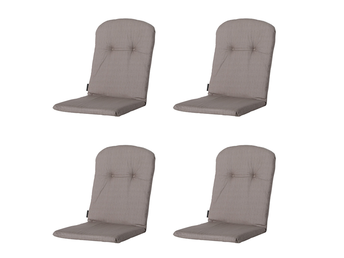 Madison Basic taupe Kuipstoelkussen - Set van 4