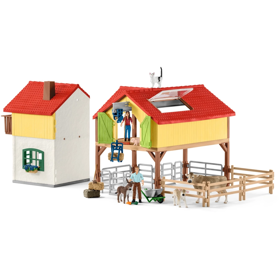 schleich® Bauernhaus mit Stall und Tieren 42407