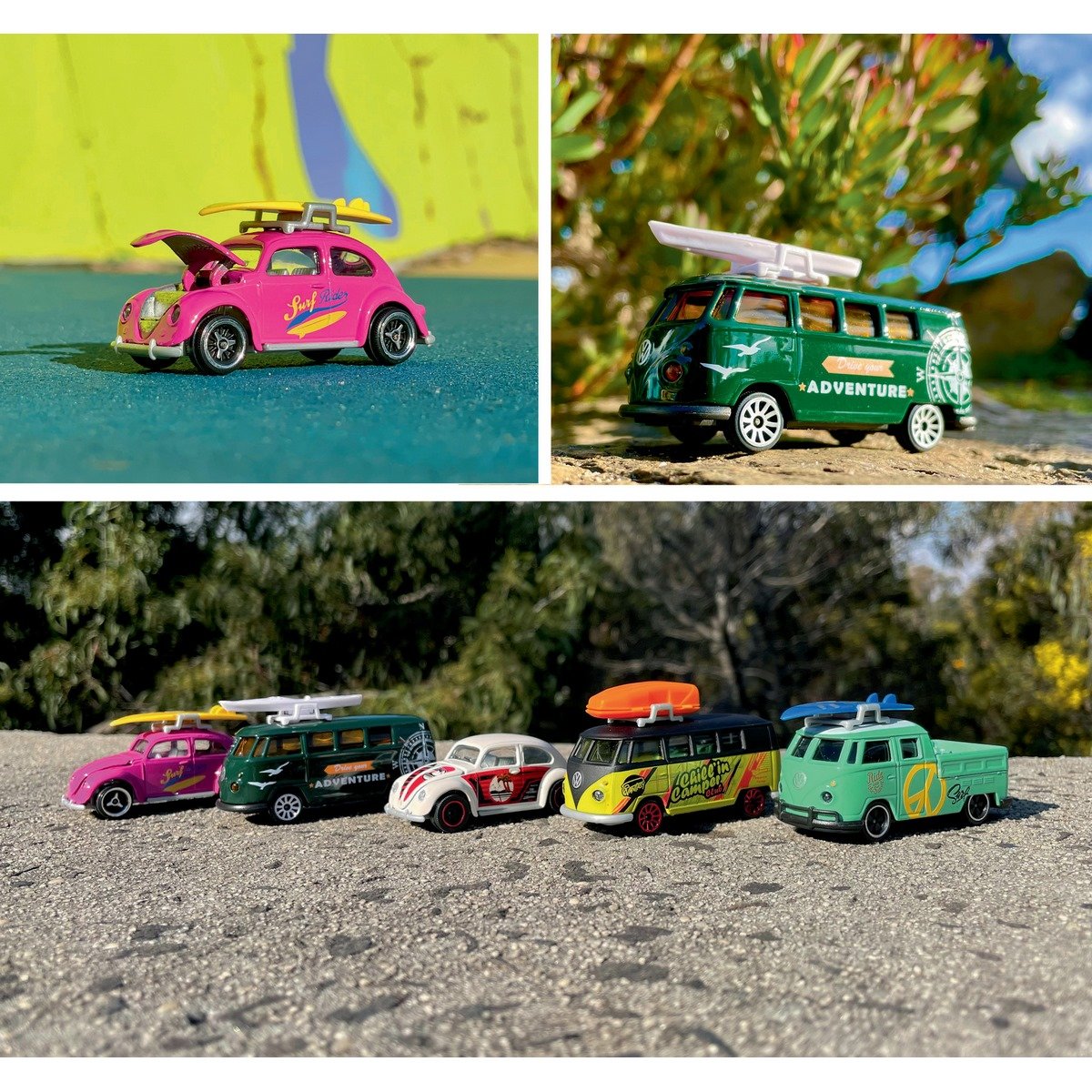 Coffret 5 voitures Volkswagen originals