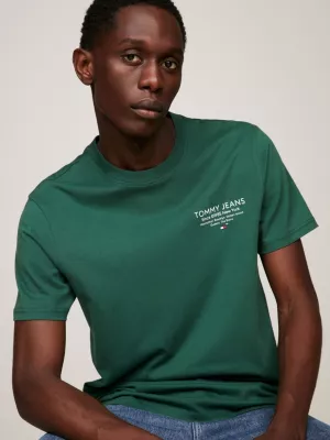 Camiseta Essencial Slim Fit com Estampa de Logo