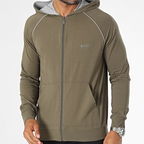 Sweat Capuche Zippé Mix And Match 50469581 Vert Kaki