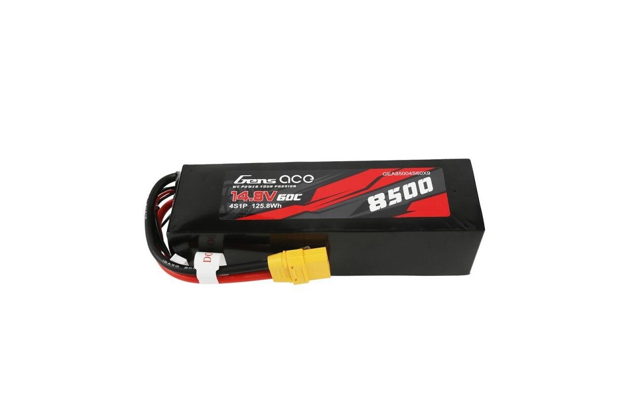 RC-Akku LiPo 8500 mAh 14.8 V 60 C<br>Gens ace Bashing 4S LiPo Akku für RC Fahrzeuge mit XT90 Stecker