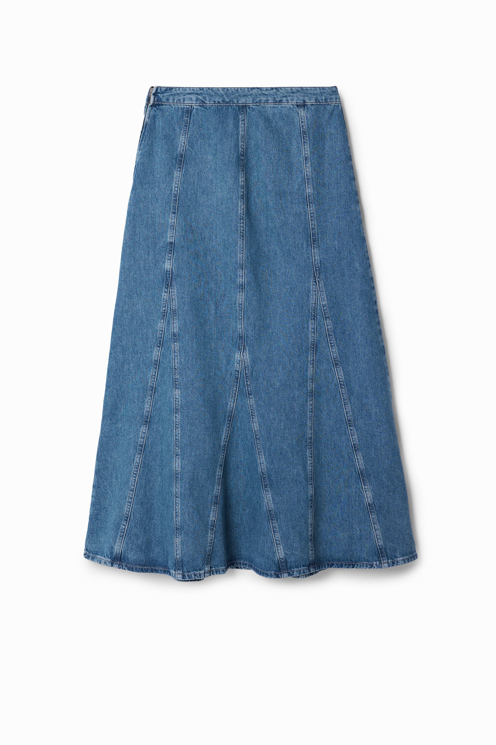 Saia longa de jeans