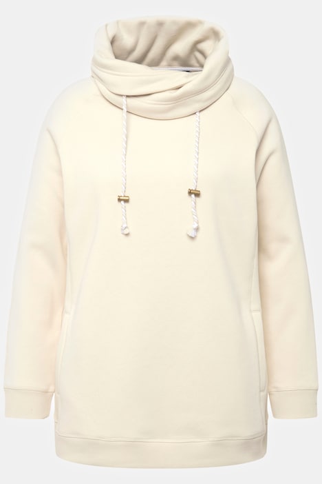 Sweatshirt, weiter Stehkragen, Taschen, Raglan-Langarm