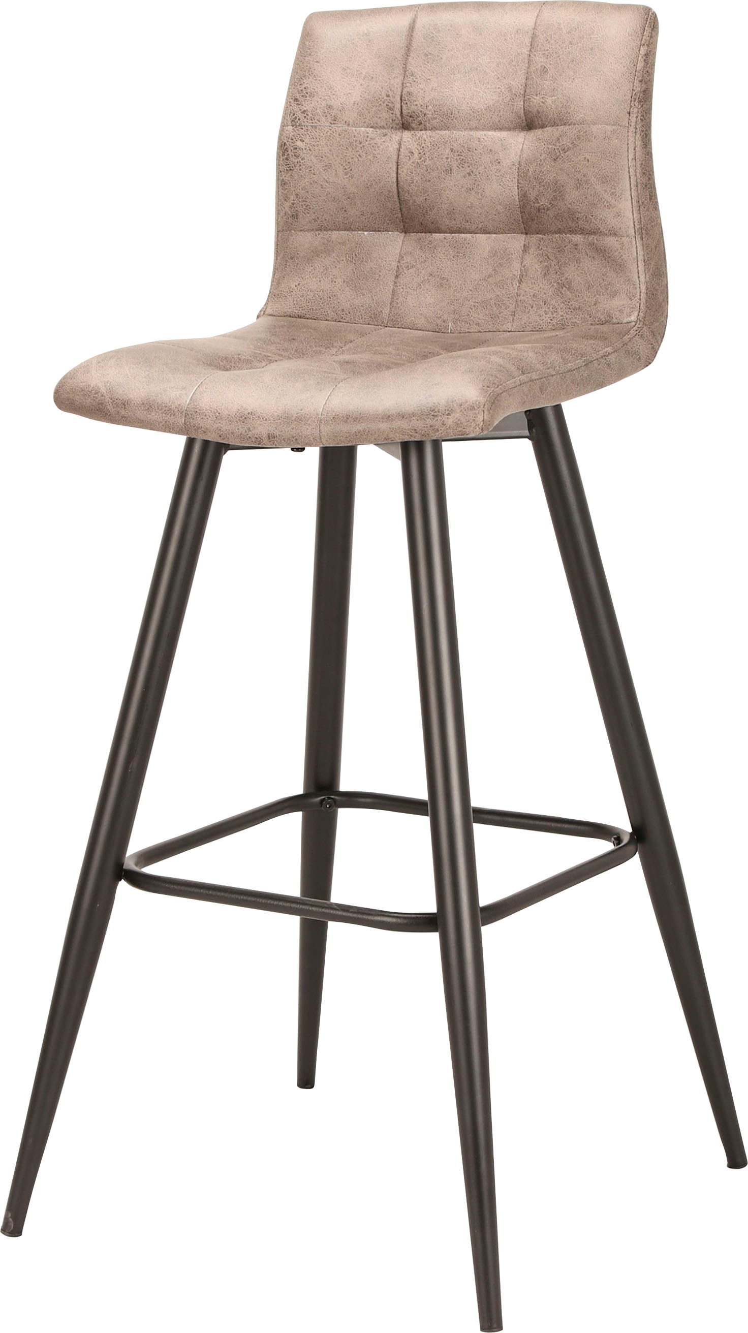 byLIVING Barhocker »Simone« Set, 2er, 2 Stk. tlg. 2er Set, Vintage braun oder Webstoff anthrazit