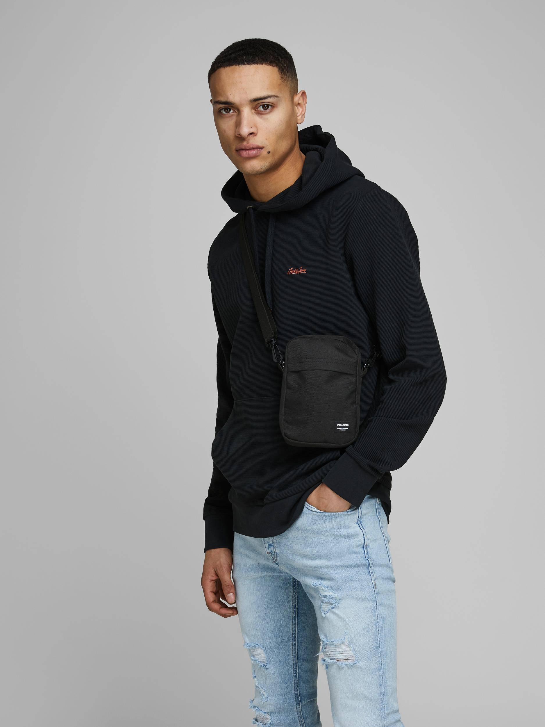 JACK & JONES schoudertas JACJAMIE zwart