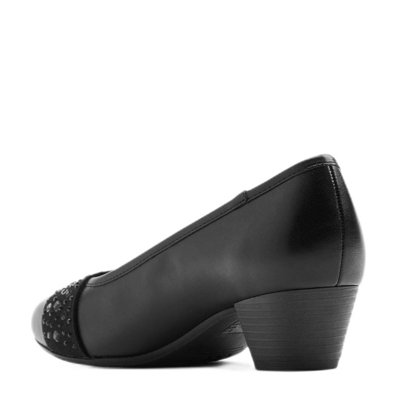 Easy Street pumps met lage hak zwart
