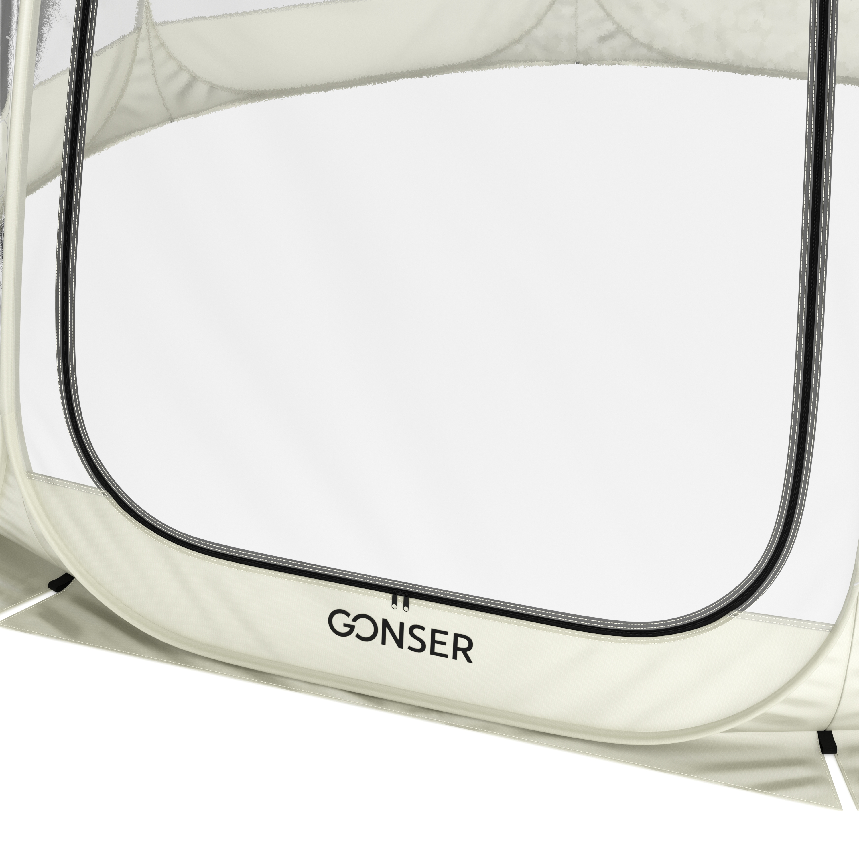 Pop-Up Bubble Zelt LED 8-10 Personen 3.8 m transparent/weiss