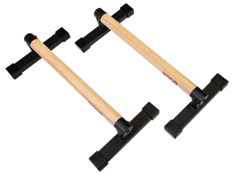 KOOR Push Up Bar 50 cm Liegestützstangen aus Holz