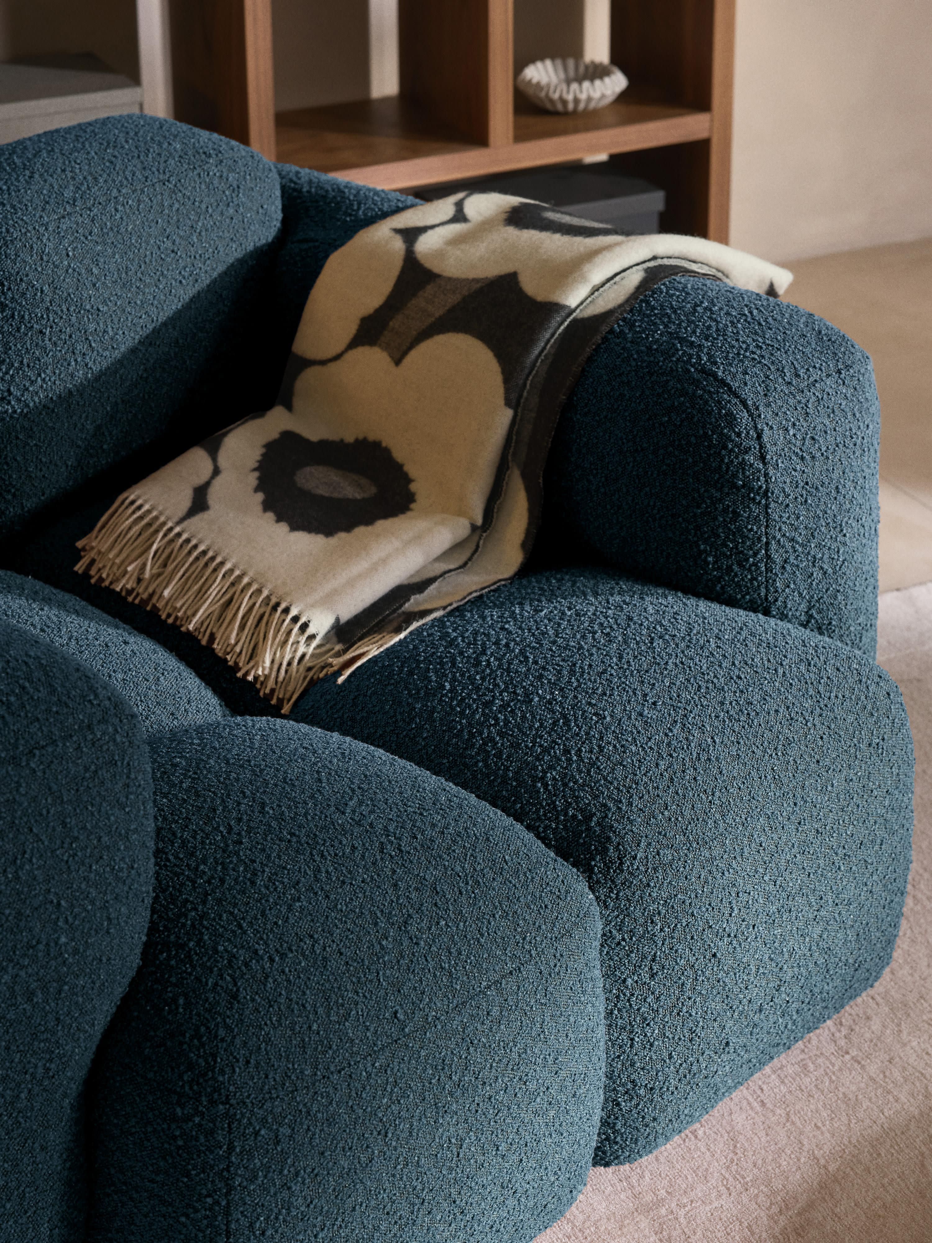 Loungefauteuil Tayla van bouclé