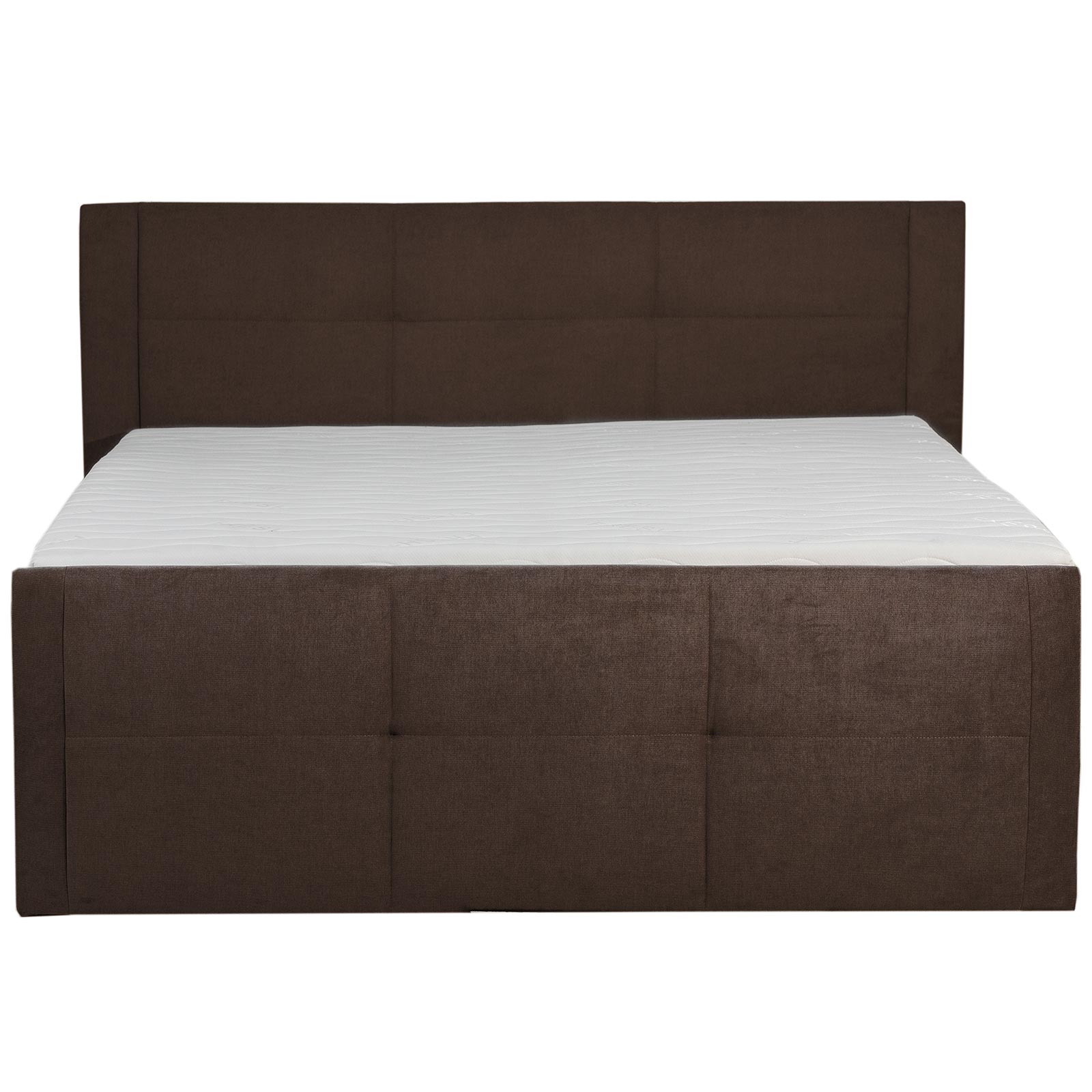 Boxspringbett - braun - mit Bettkasten - H3 - 180x200 cm
