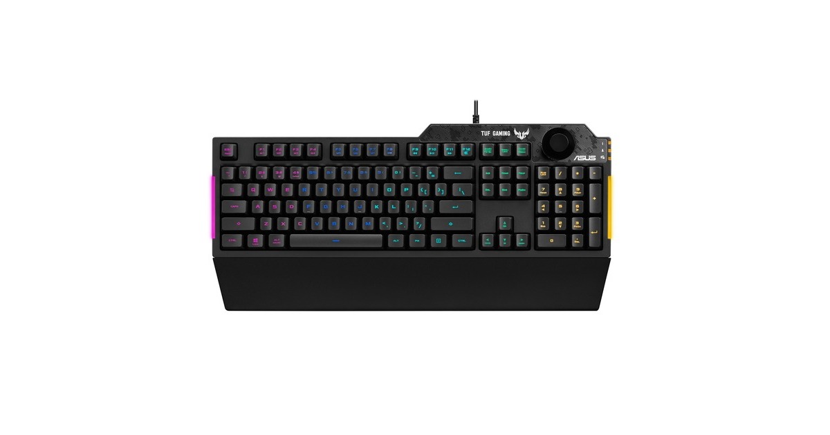 ASUSTUF Gaming K1, gaming toetsenbord  (Zwart, US lay-out, Membraan, RGB leds)