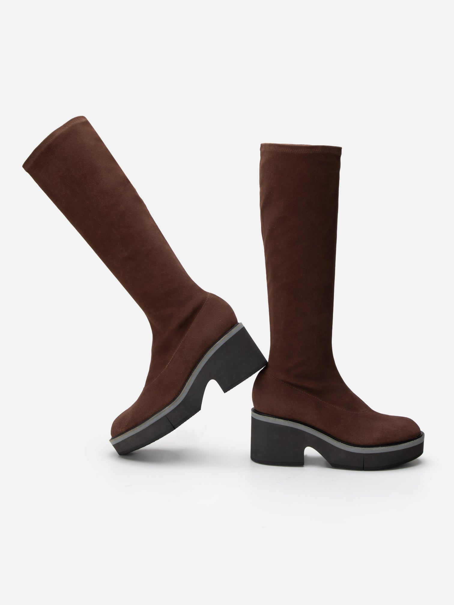 ANKI, suede stretch brown