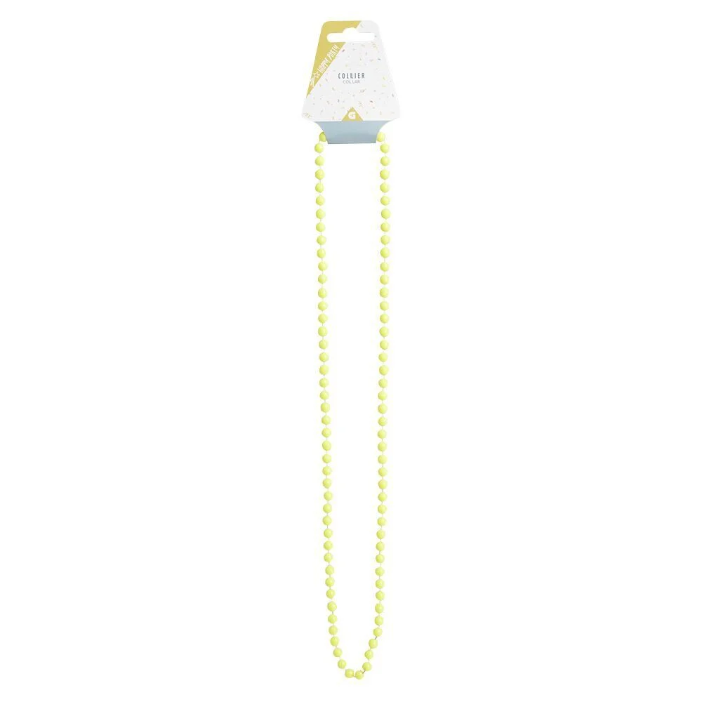 Collier perle flashy L84cm - 4 modèles