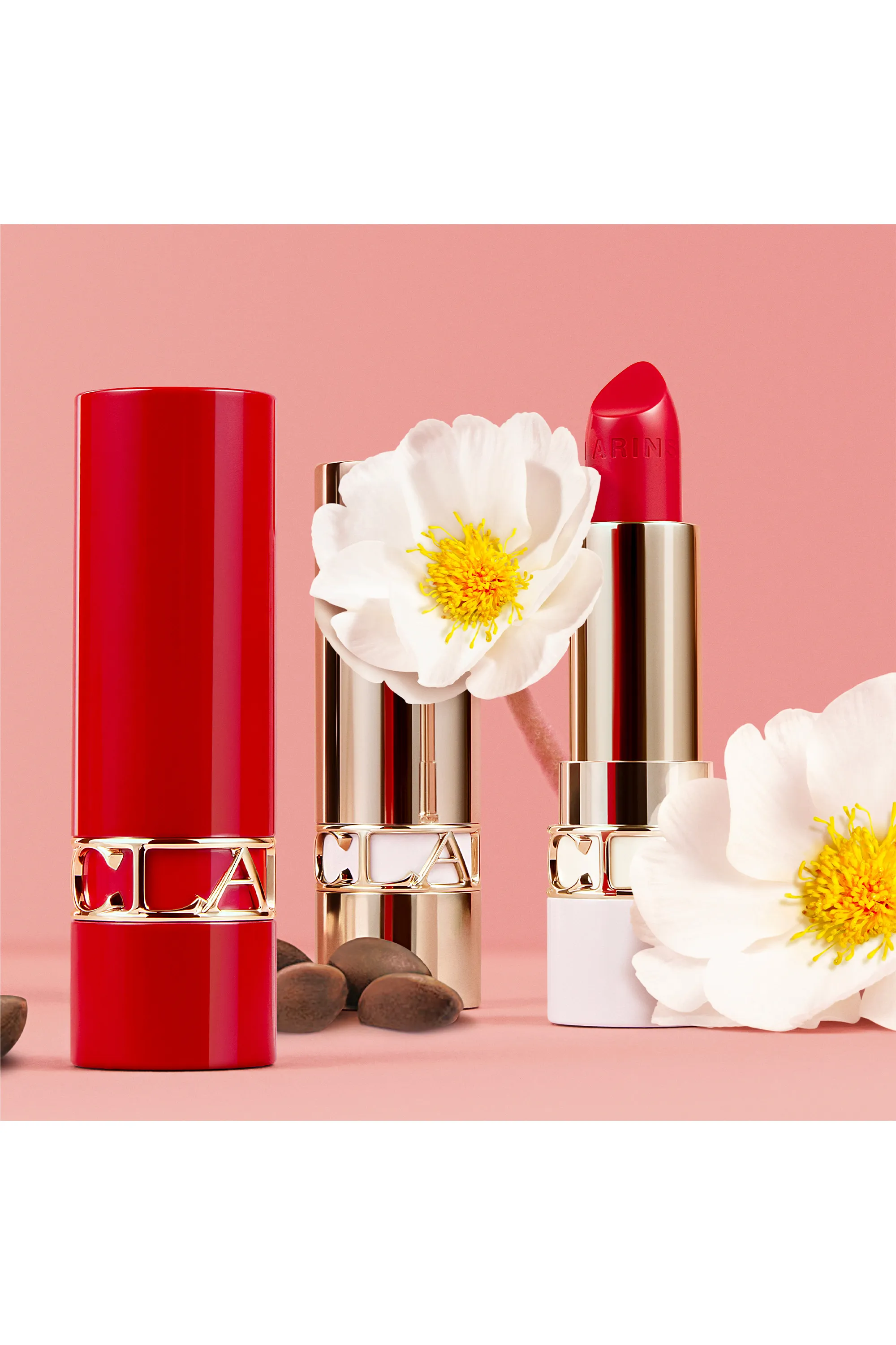Clarins Rouge à lèvres rechargeable Joli Rouge Satiné-3.5 g