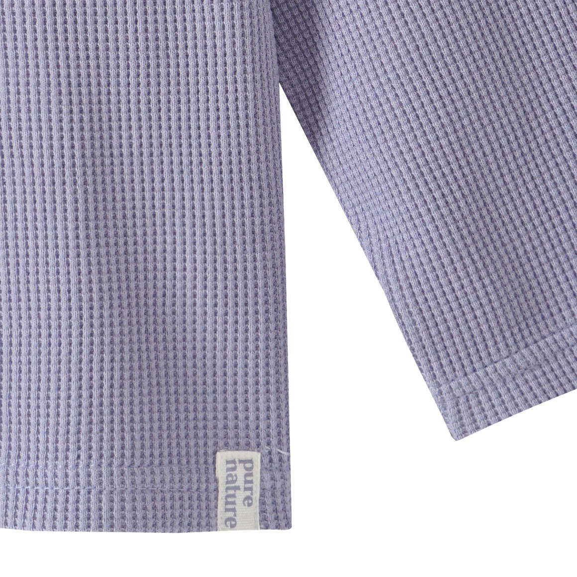 Topomini Pure Collection 2 Baby Langarmshirts aus Waffel-Piqué terracotta / hellblau