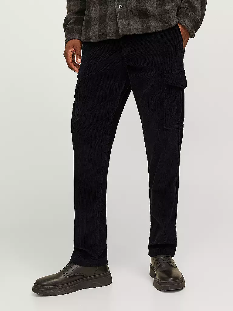 JACK & JONES Cargohose JPSTKANE schwarz