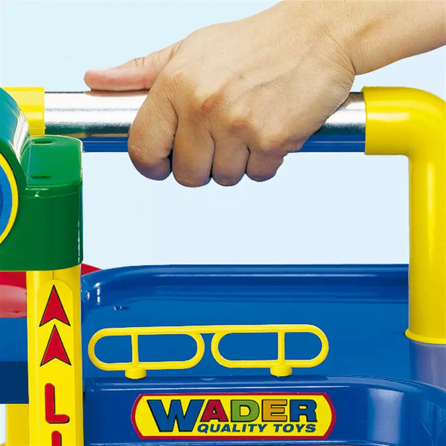 WADER QUALITY TOYS Garage Nr. 1 mit Straßenset und Autos