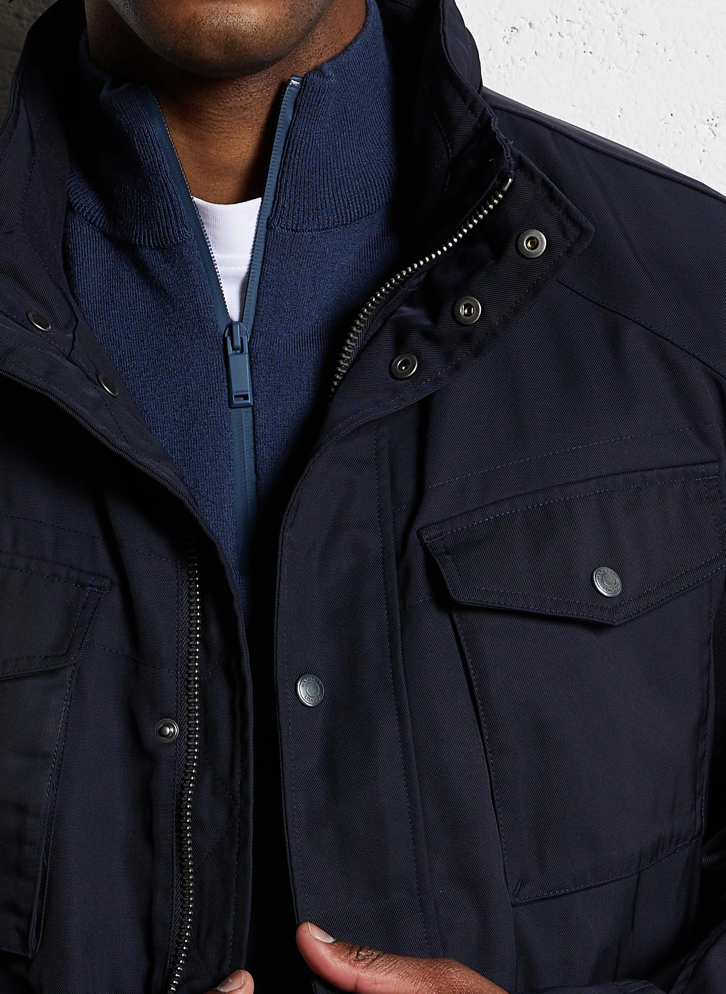 Parka droite | Bleu