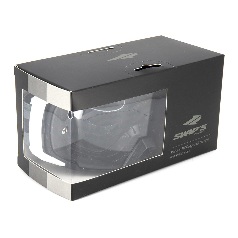 Swaps - Masque Scrub V2 63 - Ecran Iridium Gris / Noir / Argent