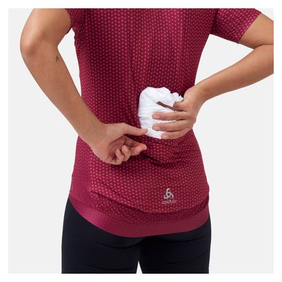 Maillot Manches Courtes Odlo Zeroweight Chill-Tec Rose