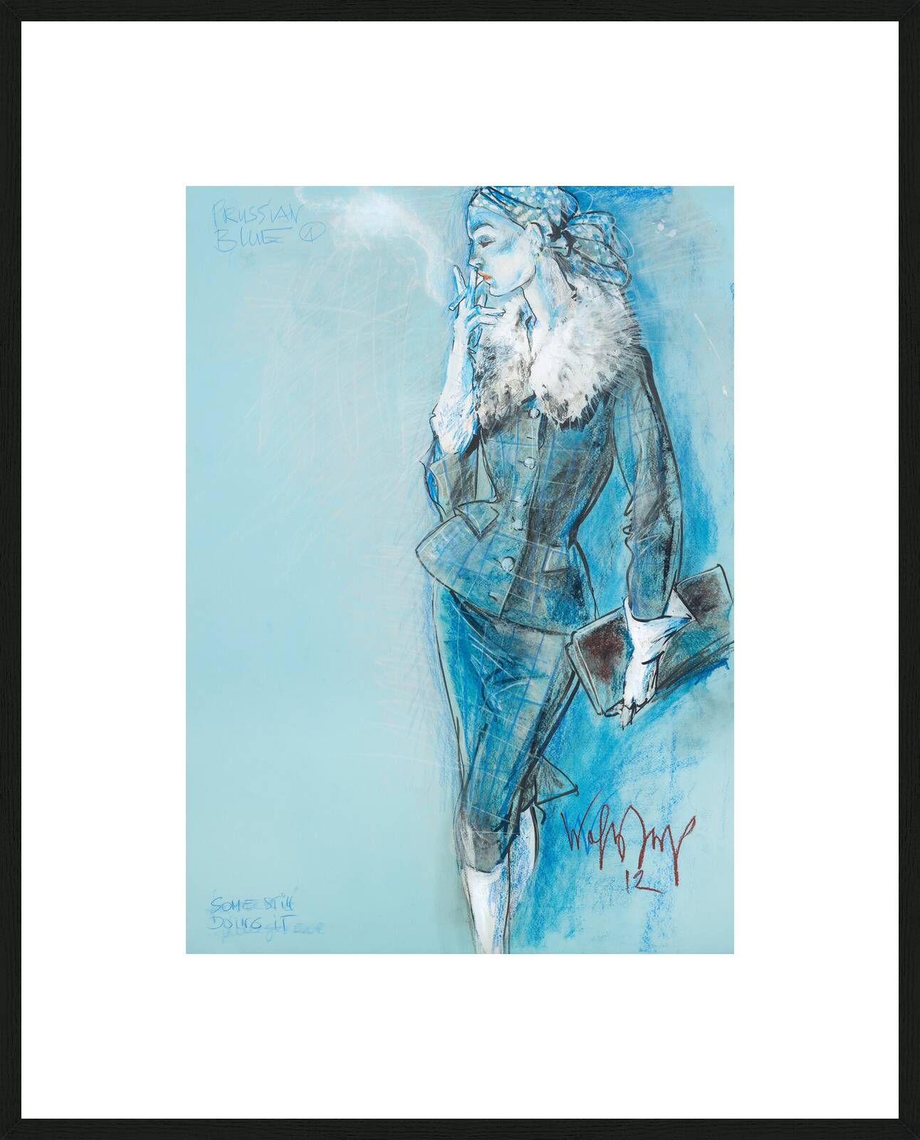 Prussian blue – Some still doing it by Wolfgang Joop - Limited Edition. Edition of: 100. Signed.