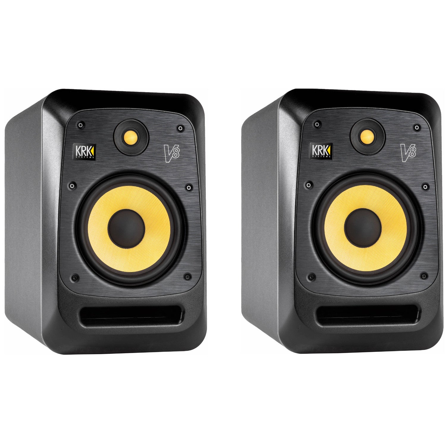 KRK V8 S4 actieve studiomonitor (set van 2) met Monpads
