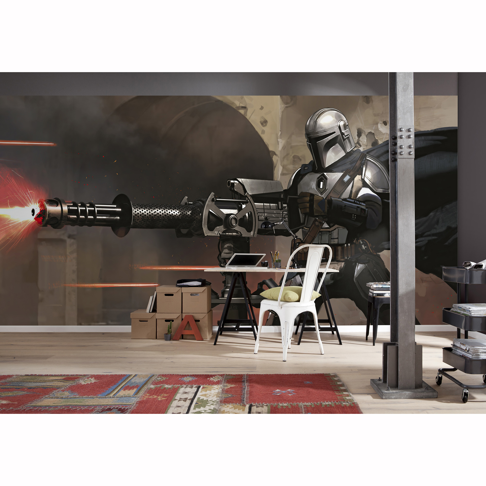 Vlies-Fototapete STAR WARS MANDALORIAN BLASTER - 500x250 cm