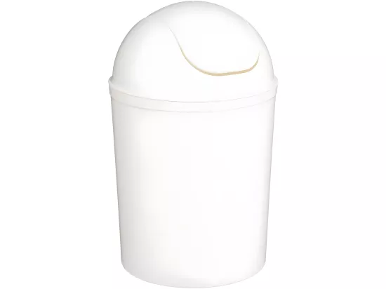Poubelle 7 l blanc