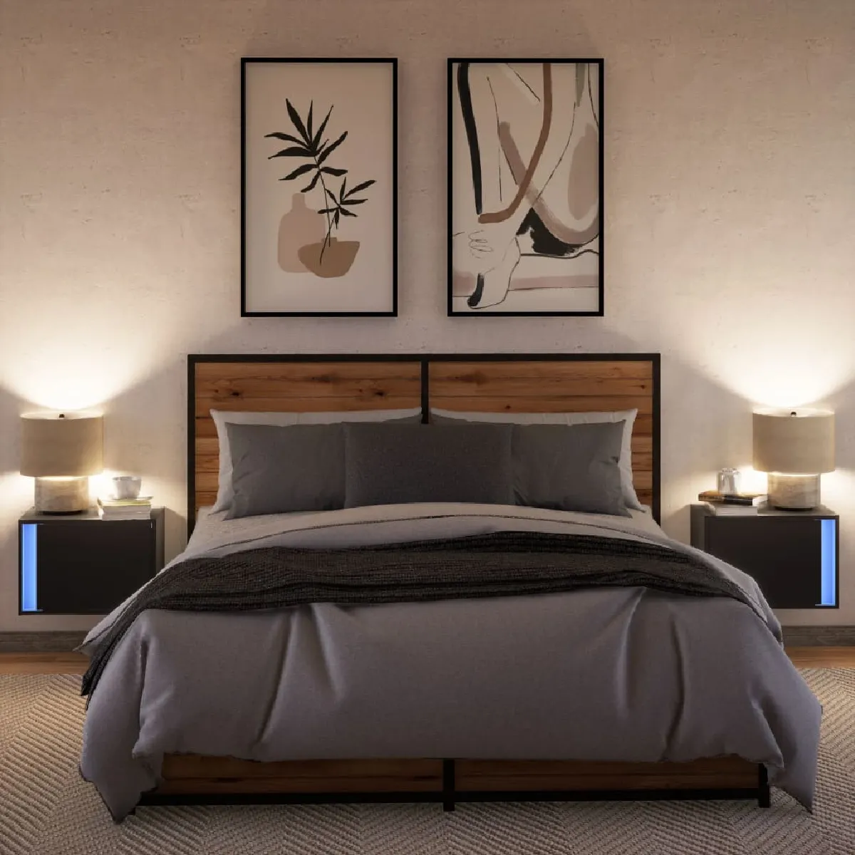 vidaXL Tables murales LED 852092