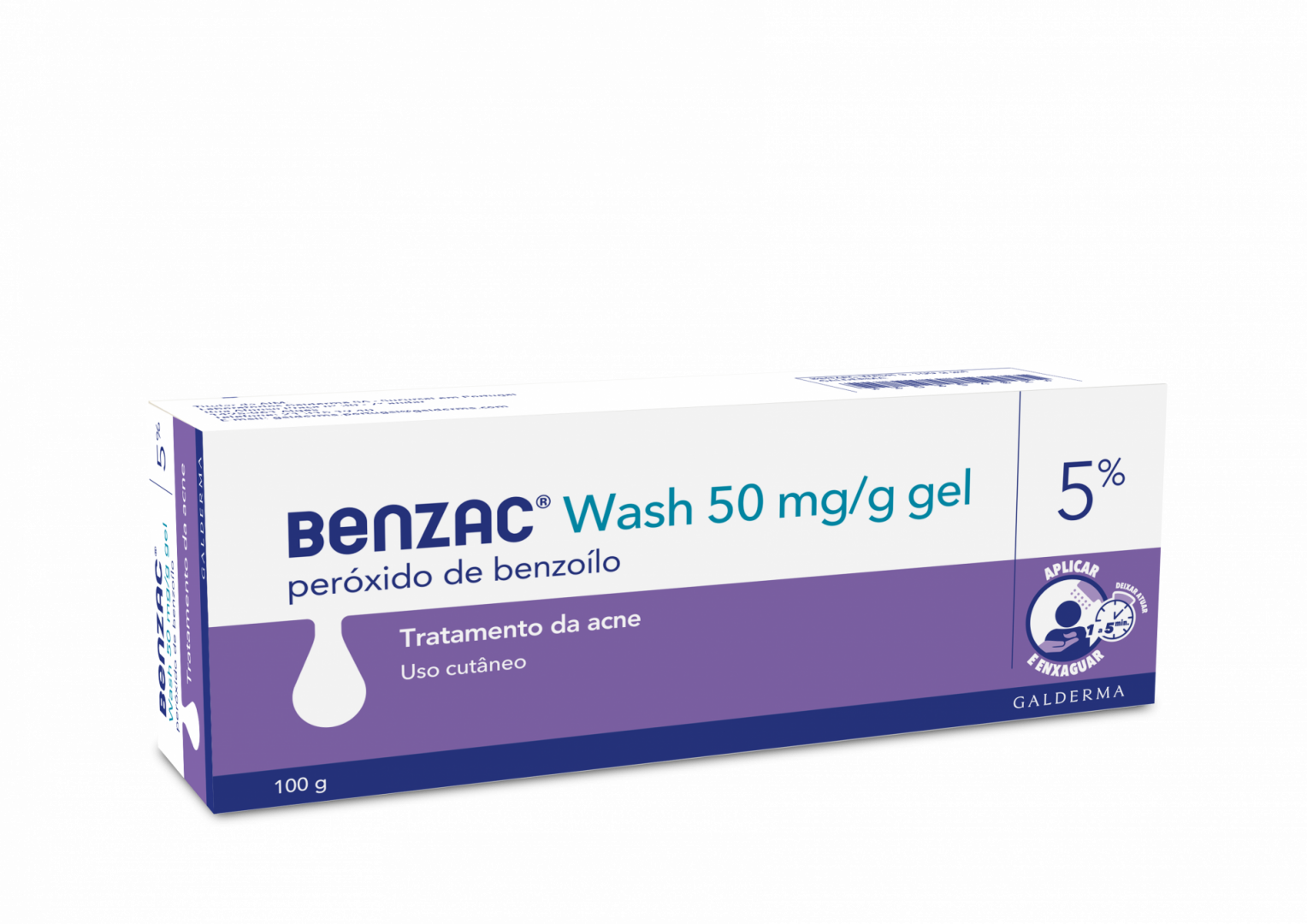 Benzac Wash 5, 50 mg/g-100g x 1 gel bisn