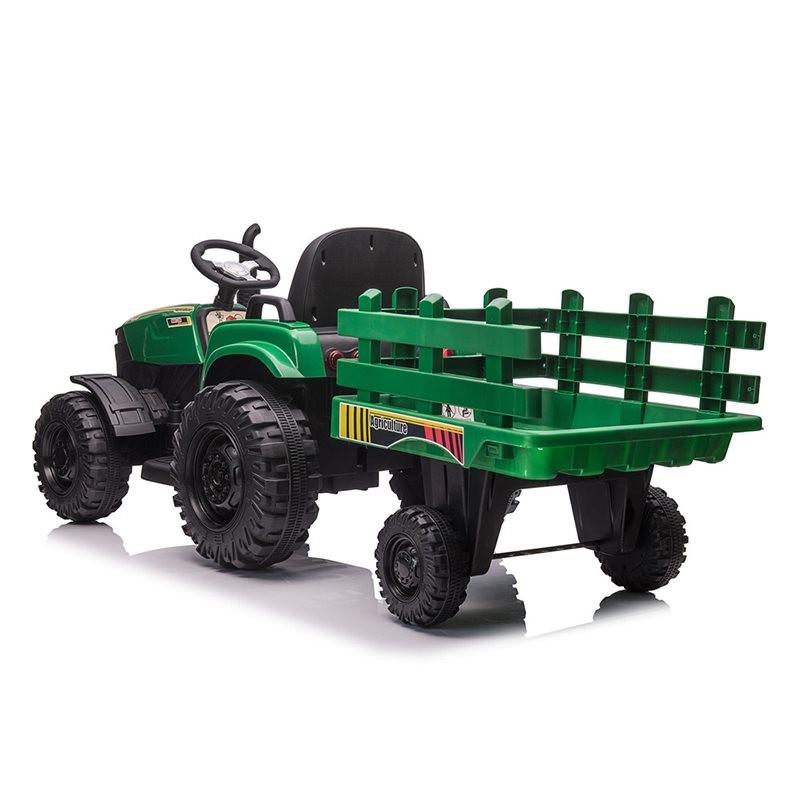 Azeno - Elbil - Farmer Powermax 24V med lædersæde og gummihjul.