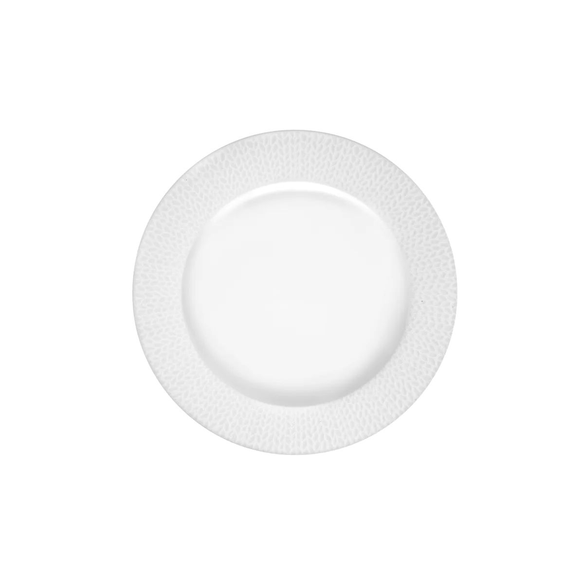 Grain de Malice Blanc - Assiette dessert 21 cm (lot de 6) Médard de No