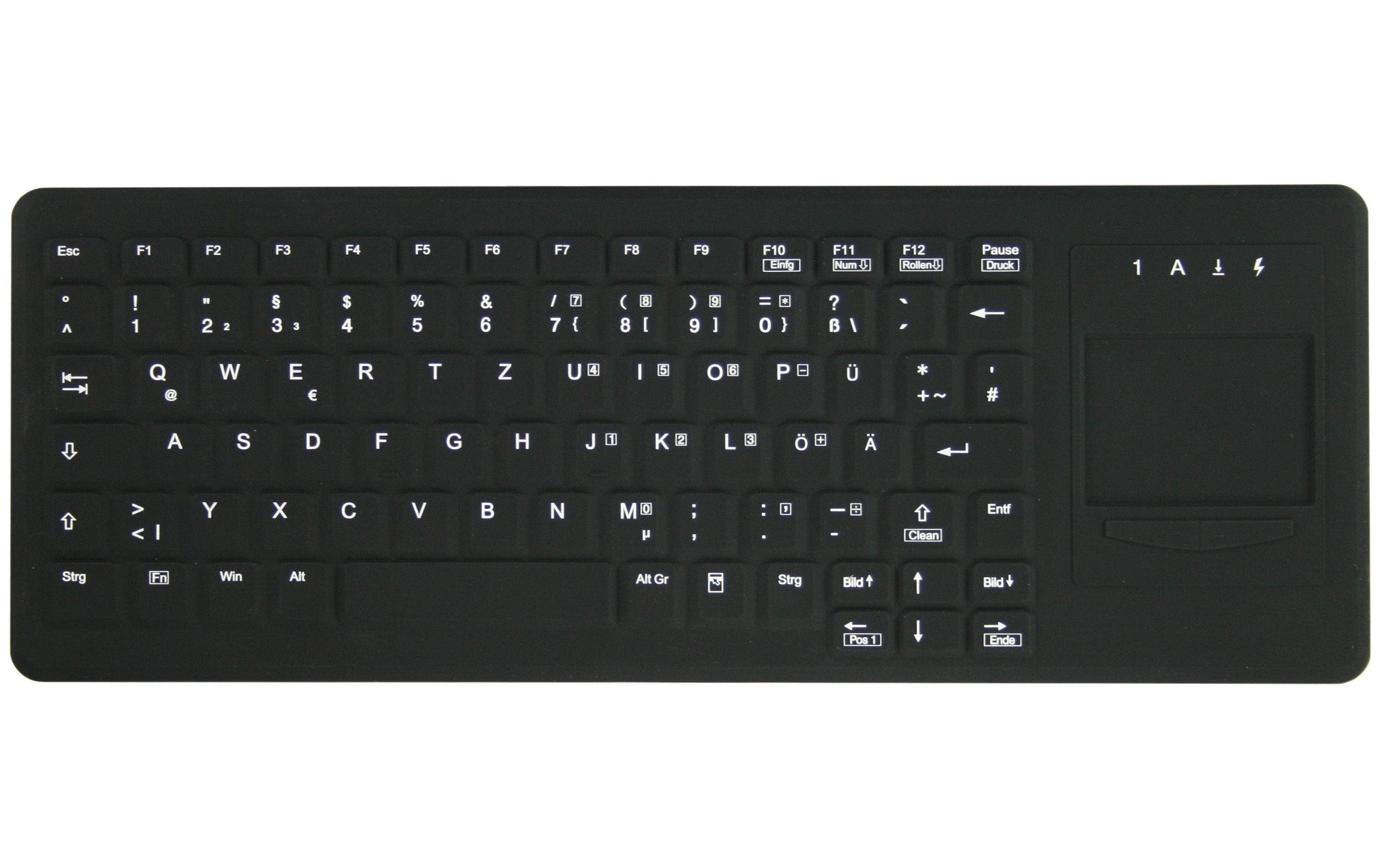 Tastatur AK-CB4400F<br>Desinfizierbare Touchpad-Tastatur