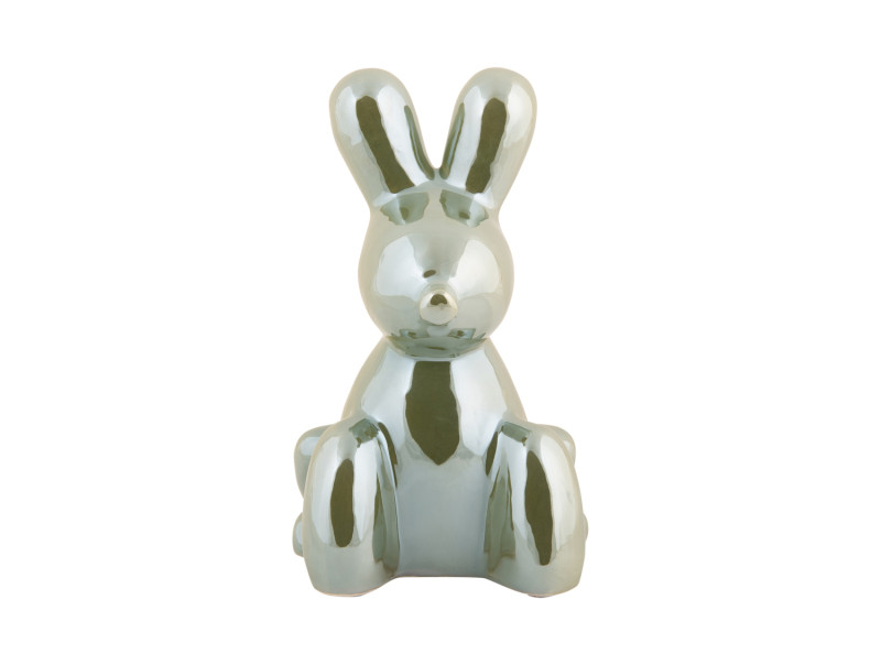 Statue Balloon Bunny PT4228GR Jungle green plated