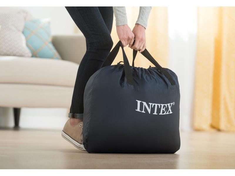 Intex Luftbett Dura Beam Deluxe Supreme Queen 152 x 203 x 5 Luftbett mit integrierter Pumpe