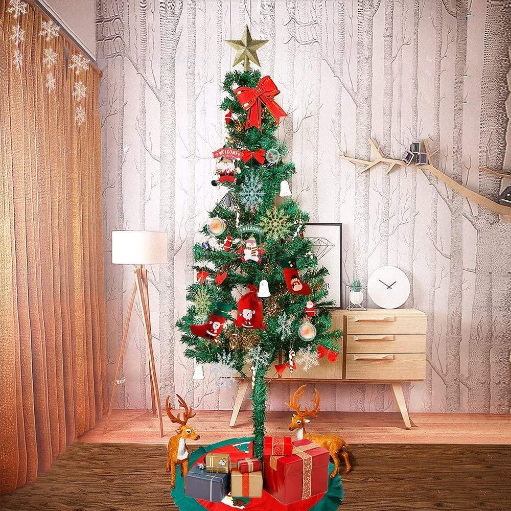 (10er Set) Ø7cm Acryl DIY Christbaum Kugeln Weihnachts Dekoration zum Basteln - Transparent