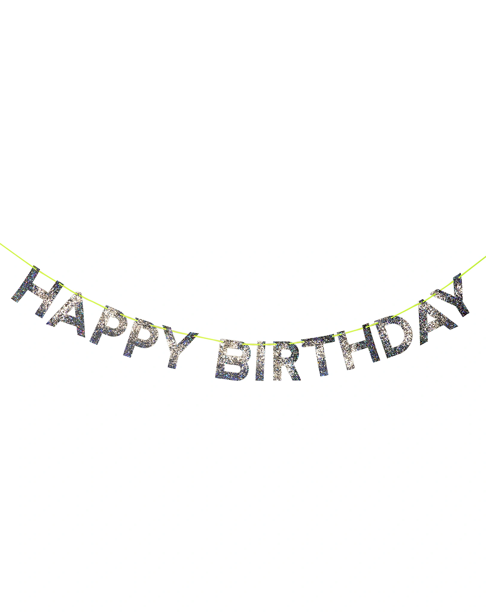 Girlande SILVER HAPPY BIRTHDAY