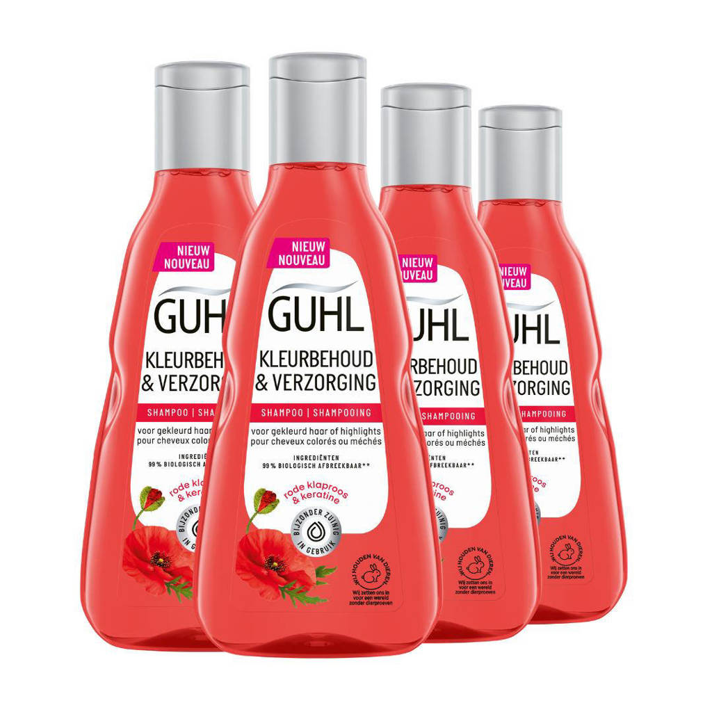 Kleurbehoud & Verzorging shampoo - 4 x 250 ml - voordeelverpakking