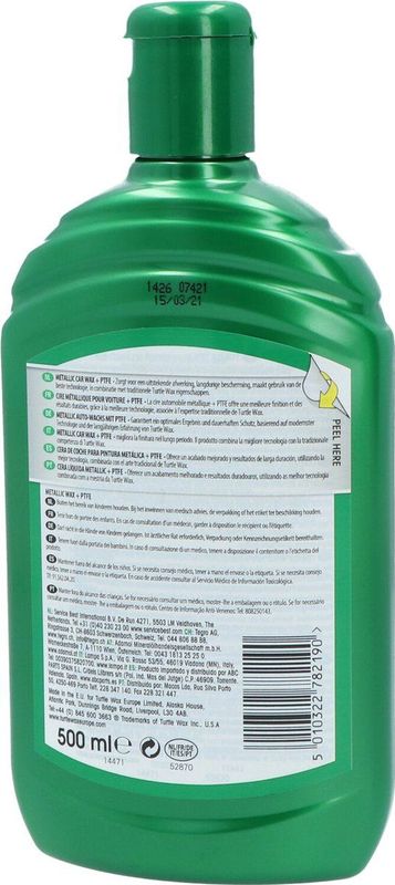Turtle Wax - Metallic Wax - 500ml - Autowax