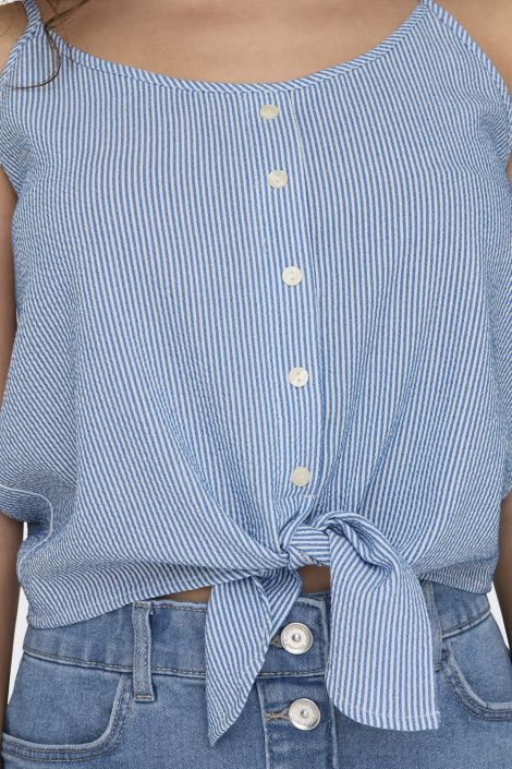Only blauwe dames top