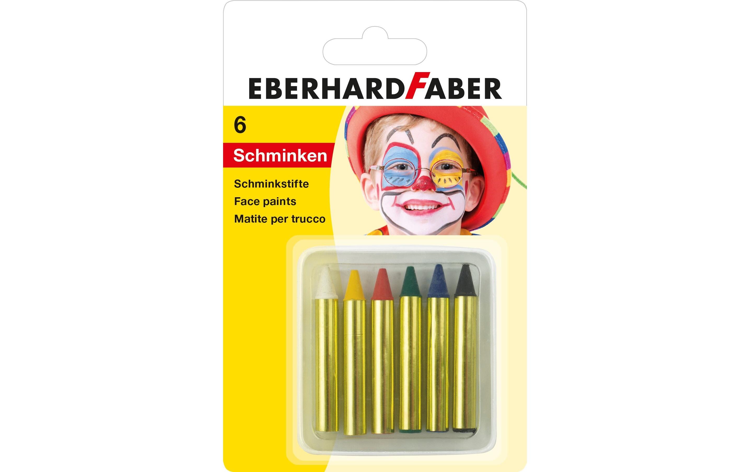 Schminkfarbe kurz 6 StückStylishes Schminkstifte
