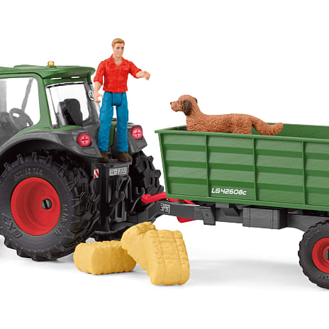 Schleich traktor med trailer 42608