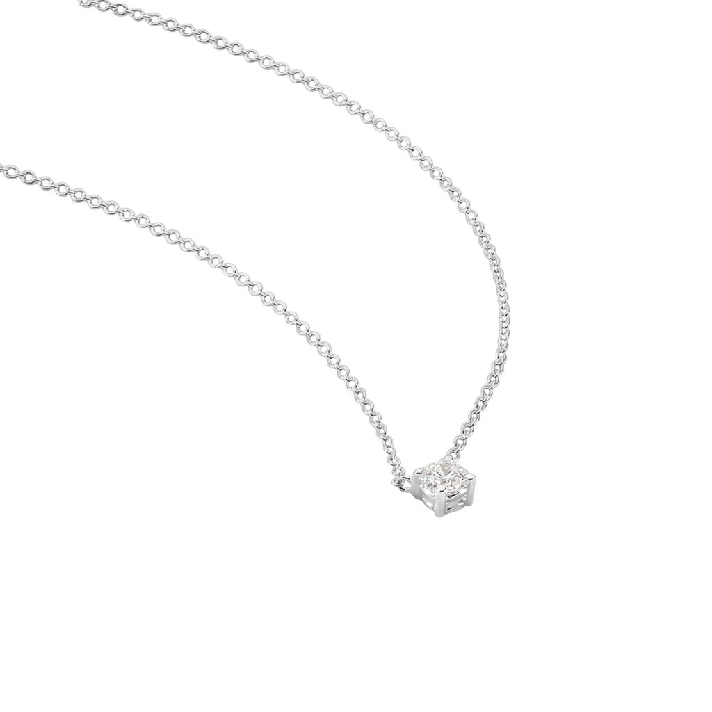 Collier Aphrodite Or Blanc Diamant