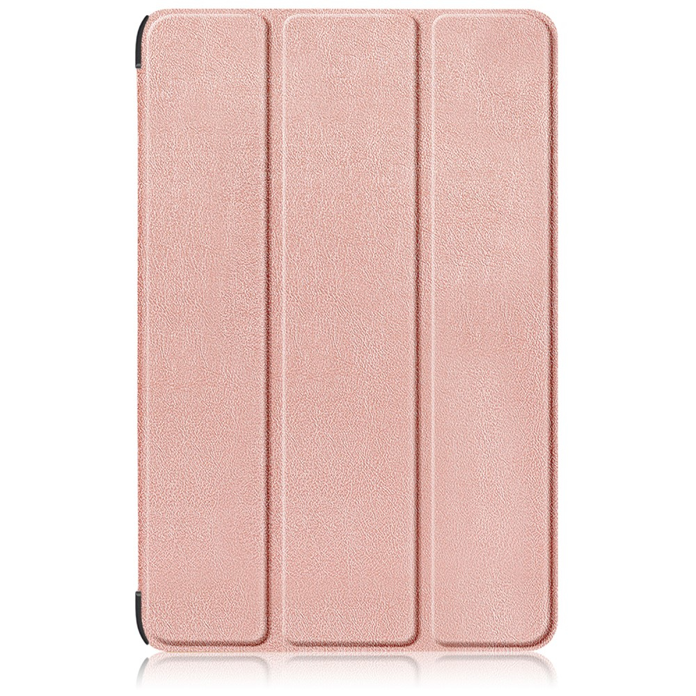 Samsung Galaxy Tab S9  Plus Leder Tasche Smart Cover Hülle Litchi Look   S-Pen Halterung - Roségold