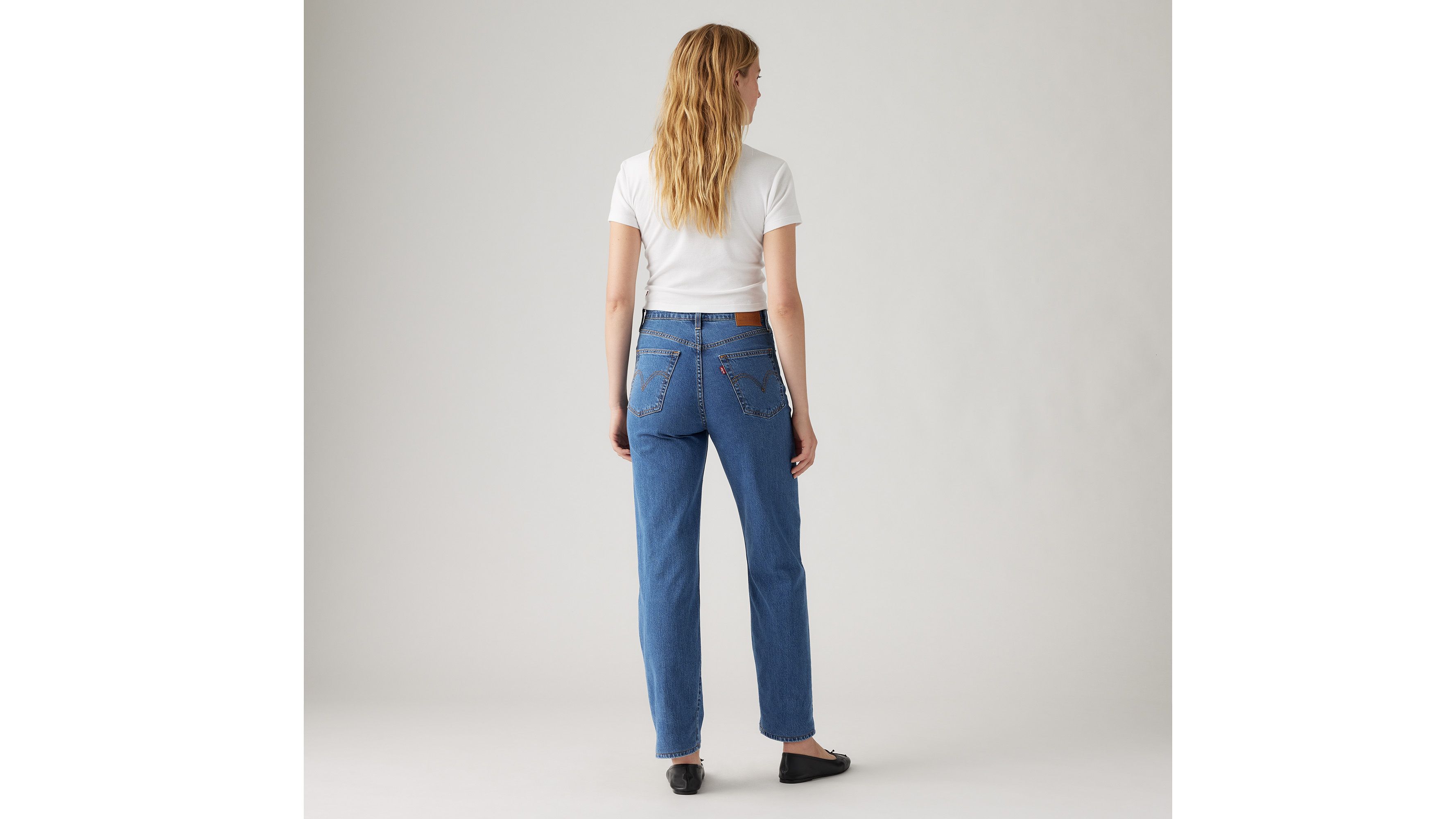 Jean Ribcage Straight cheville Lightweight - Cool As A Pickle - Bleu