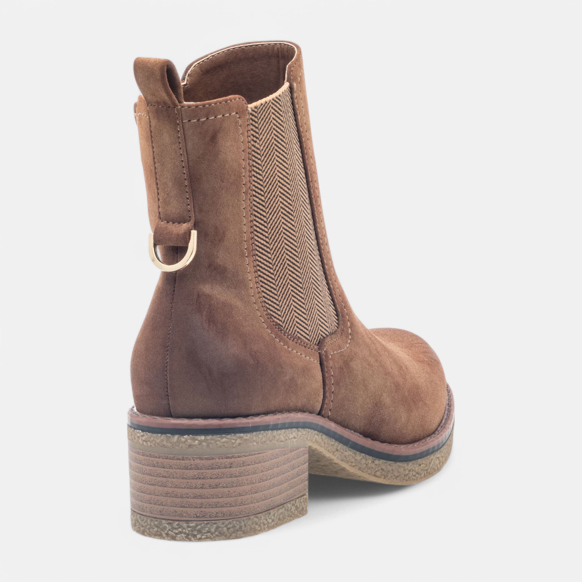 Boots à talon Femme camel